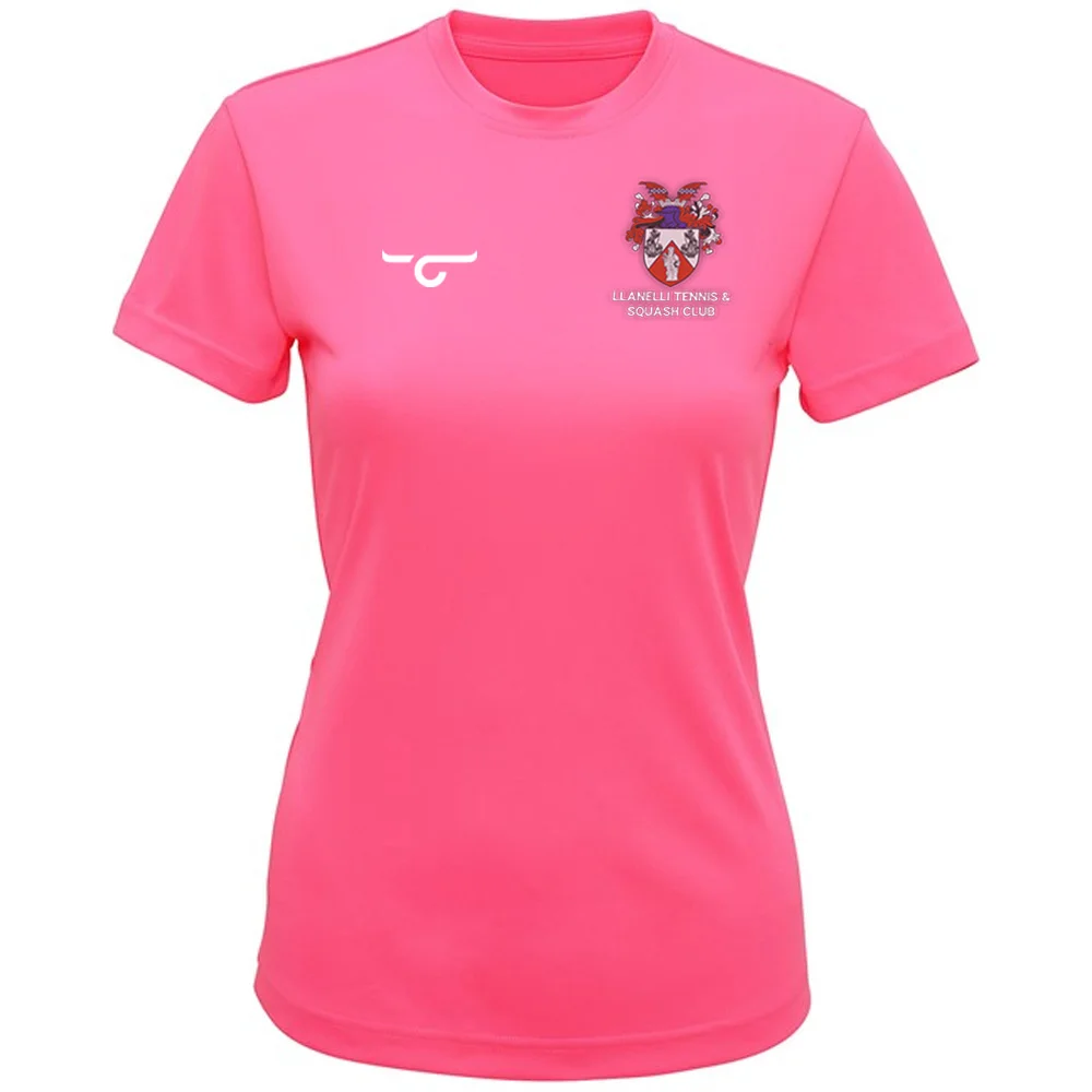 Llanelli Ladies Tennis & Squash Club performance T-shirt