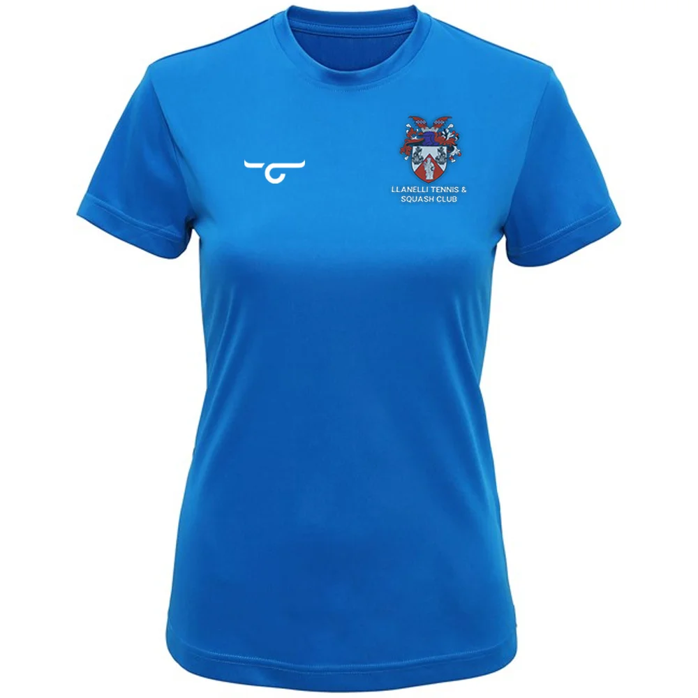 Llanelli Ladies Tennis & Squash Club performance T-shirt - Image 5